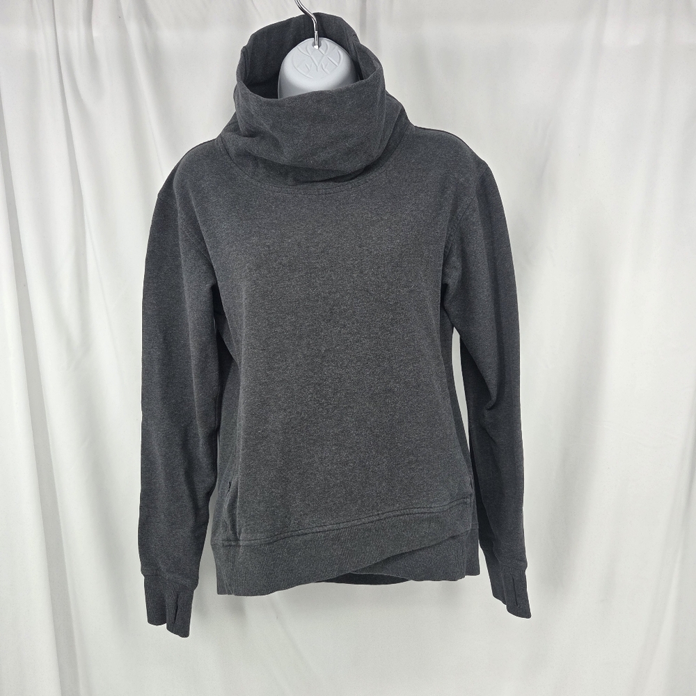 Lululemon On the Double Sweatshirt Heathered Dark Gray Size 6